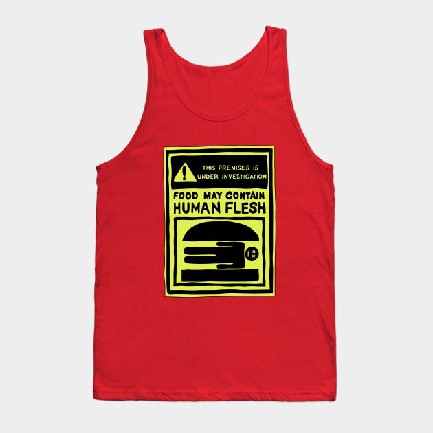 May Contain Human Flesh Tank Top by WayBack